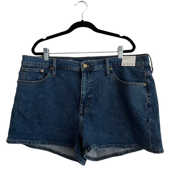 J. Crew High Rise A-line Denim Shorts in ancient laurel wash Size 32 - Picture 5 of 13